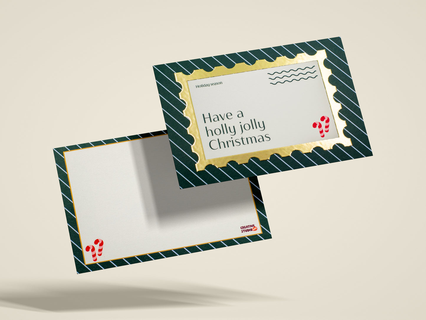 Kerstkaartjes set 5st