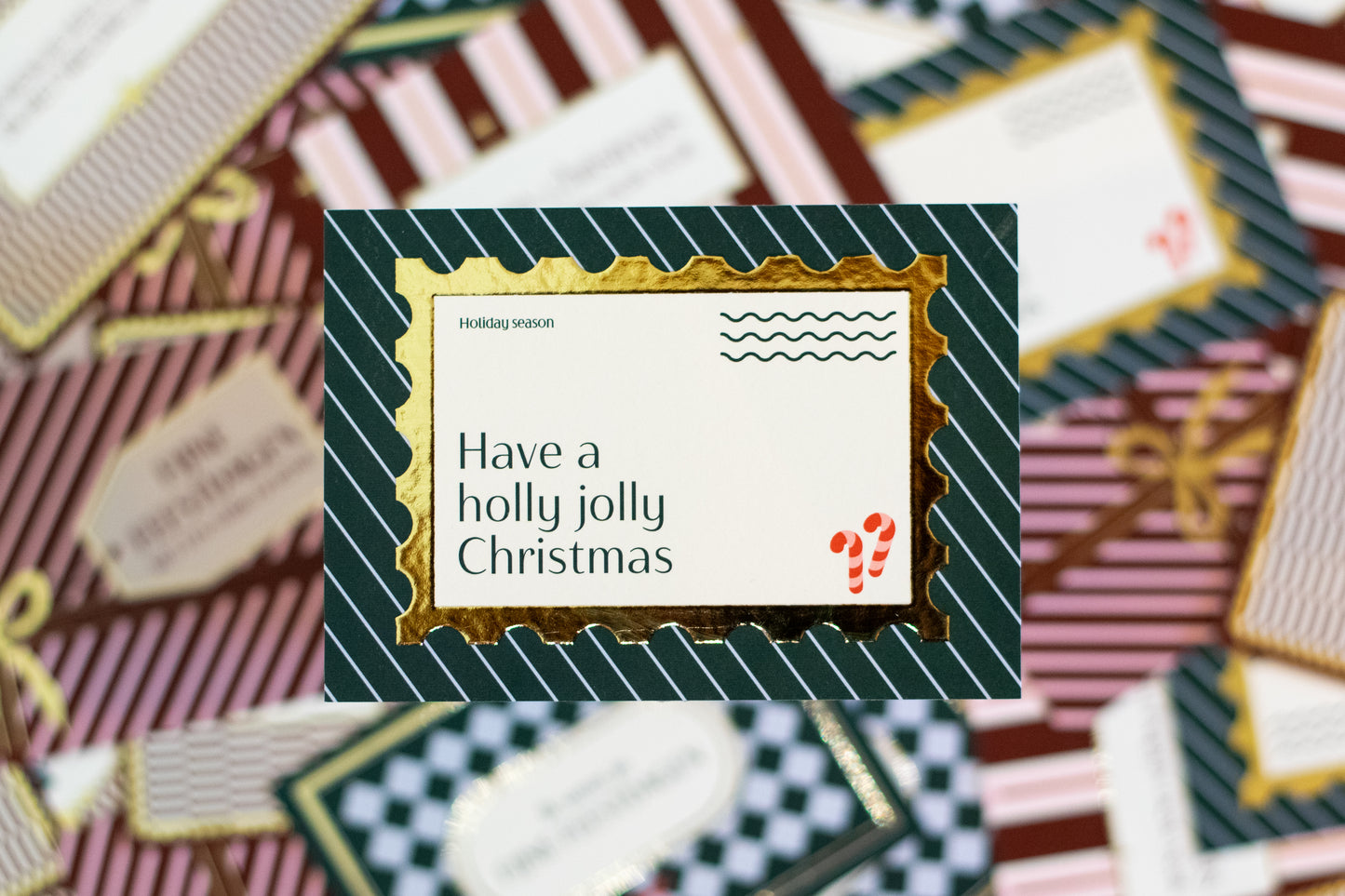 Kerstkaart postzegel