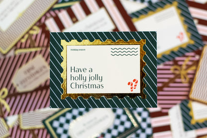 Kerstkaart postzegel