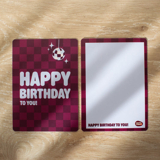 Verjaadagskaart - Happy birthday to you!