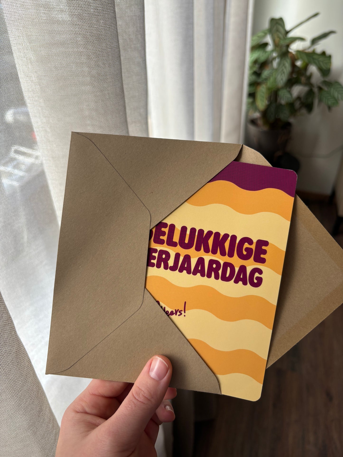 Verjaardagskaartjes - set 5 stuks