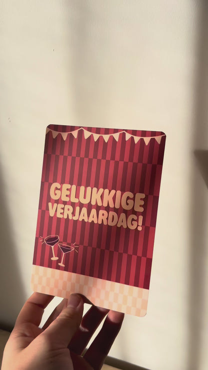 Verjaardgskaart - Gelukkige verjaardag!